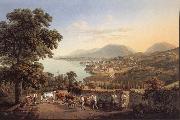 Gabriel Lory fils Seen City of Neuchatel oil painting picture wholesale